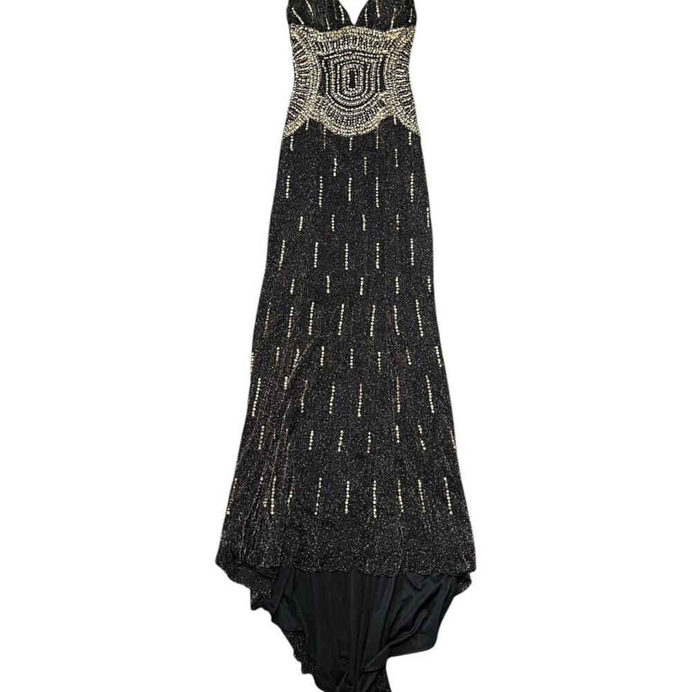 Y2K Cache Beaded Sequins Maxi Gown